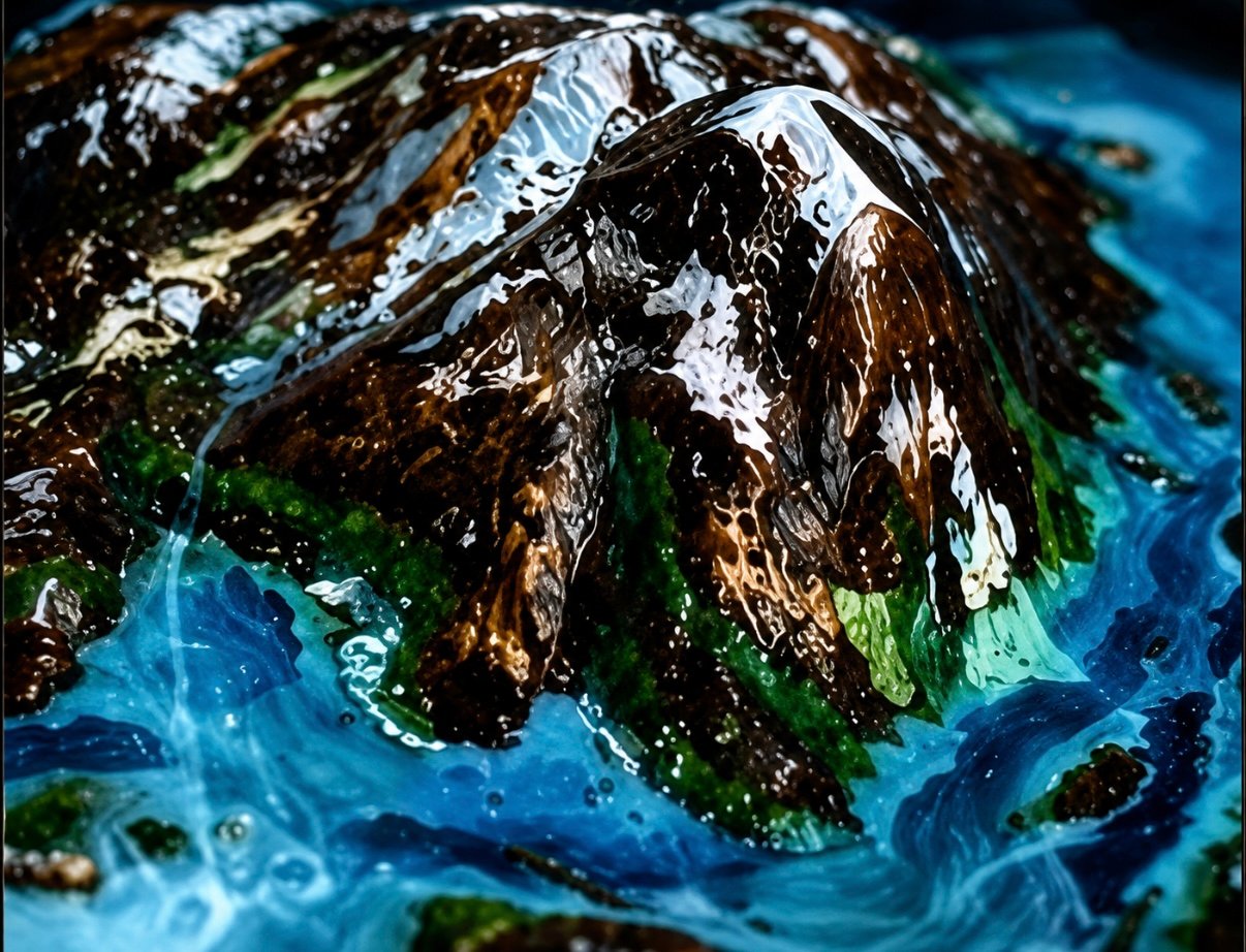 3D mountain landscape table by KAXARINO
