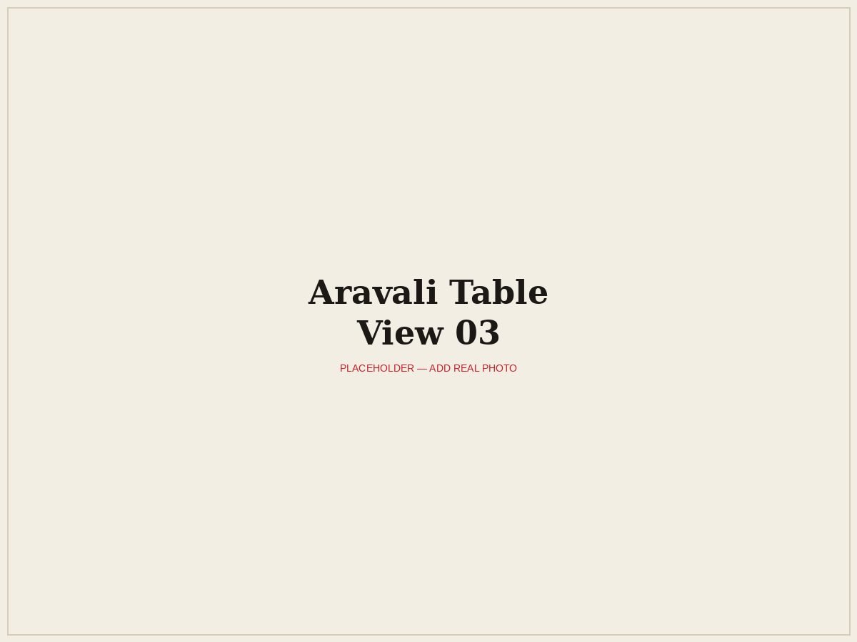 Aravali Table by KAXARINO